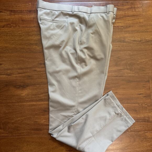 Greyson Sequoia Knit Trouser Mens 38 x 32 Khaki Beige Golf Performance Pants - Picture 14 of 14